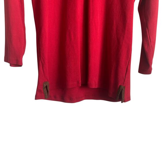 Ralph Lauren RLR‎ Women Tunic Top L Red Cotton Preppy Western Cowgirl Classic - Picture 5 of 7